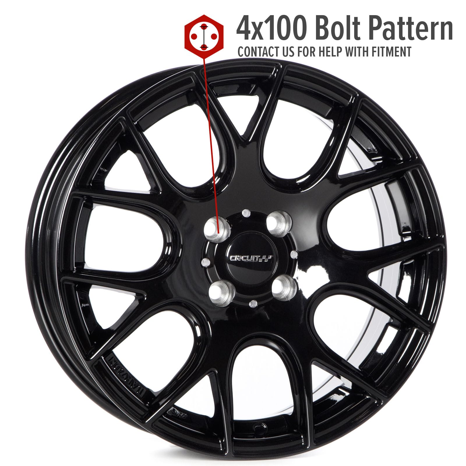 Circuit Performance CP31 16x7 Wheel Gloss Black 4x100 Bolt Pattern